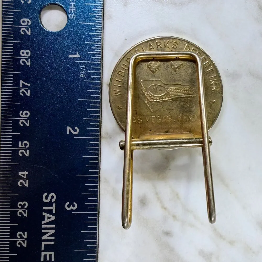 Wilbur Clark Desert Inn Las Vegas Vintage Casino Coin Money Clip Nevada